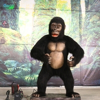 Animaux animatroniques d'extérieur très demandés, modèle de gorille réaliste en 3D pour la décoration des zoos et des jungles