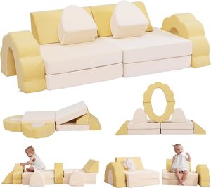โรงงาน 226 ขายส่ง OEM โซฟาเด็กสั่งทำพิเศษ 10 ชิ้น โซฟาเด็กอเนกประสงค์ทำจากโฟม โซฟาเด็กสำหรับใช้ในบ้าน โซฟาเด็กแบบประกอบได้ - Product Image 1