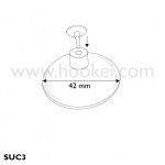Transparent <b>Plastic</b> Suction Cups With Screw Moulding For Glass Surface Fixing - Product Image 4