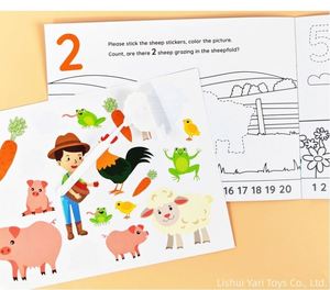 Libro de Actividades con Pegatinas para Desarrollar la Lógica y la Pensamiento Crítico, Cuaderno de Matemáticas para Preescolar - Product Image 5
