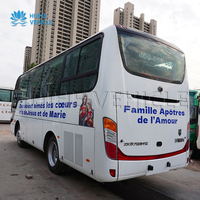 Bus d'occasion de bonne qualité, 32 places, diesel, conduite à gauche, faible kilométrage, bus scolaires d'occasion à vendre
