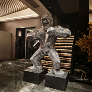 Escultura Geométrica de Gorila <span class=keywords><strong>Babuino</strong></span> de Resina Nórdica, <span class=keywords><strong>Mono</strong></span> Grande, Adornos de Decoración, Sala de Exposiciones, Arte Popular de Dibujos Animados, Manual Artístico - Product Image 4
