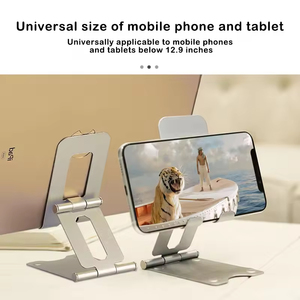 Penyangga Ponsel Lipat Anti-Selip Desain Baru dari Aluminium Alloy, Dudukan Meja untuk Semua Ponsel - Product Image 4