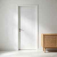 QI TAI 2502 Gris Marocain A-1 Porte Extérieure en Bois Massif, Isolation Phonique, Minimaliste, pour Chambre, Couloir, Salon, Respectueuse de l'Environnement