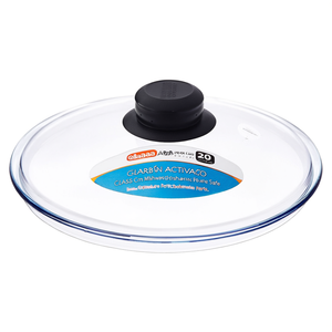 Glass <b>pot</b> <b>lid</b> (20cm) Polished chrome B20CL00 7646 - Product Image 2