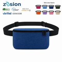 Sac banane personnalisé avec logo sur mesure, vente en gros, sac de ceinture en polyester, fabricant OEM, étanche
