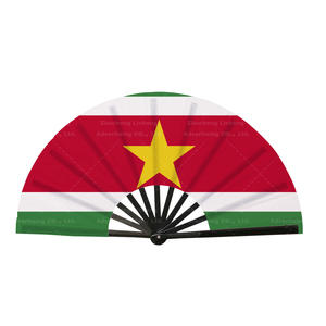 พัดลมมือถือแบบพับได้ <span class=keywords><strong>suriname</strong></span> 23-33ซม. พลาสติกพิมพ์สองด้านรังสียูวีสำหรับงานเทศกาลสนามกีฬาคาร์นิวัล - Product Image 1