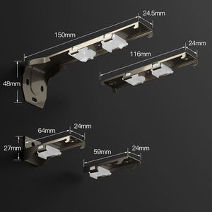Rail de rideau en aluminium de haute qualité, robuste, pour plafond, rail de rideau en forme de S, 1001 - Product Image 4