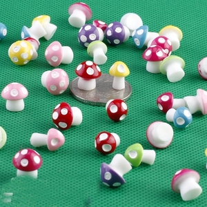 8 Buah Miniatur Taman Peri Dekorasi Taman Jamur Mini Kerajinan Jamur Resin Patung Peri Miniatur Manualidades - Product Image 1
