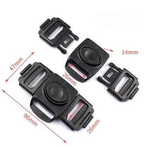 Fivela de Cinto de Segurança de 3 Pontos 25mm com Trava para Cadeira de Bebê, Clipe para Carrinho, Fivela de Plástico com Liberação Lateral Dupla para Cinto de Segurança de Carro de Bebê - Product Image 3