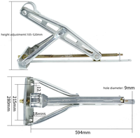 Support d'angle pour remorque et caravane, stabilisateur de remorque de 1200 kg, vérin manuel pour remorque, support d'angle pour remorque