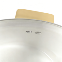 Casserole à pression antiadhésive en acier inoxydable 316 de haute qualité, compatible gaz et induction, avec couvercle en verre, anti-explosion