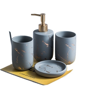 Dispensador de Jabón, Taza, Bandeja, Decoración para <span class=keywords><strong>Baño</strong></span>, Productos de Cerámica para <span class=keywords><strong>Baño</strong></span> - Product Image 4