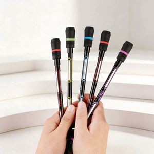 Stylos à bille créatifs en plastique rotatifs, colorés, gel, kawaii, avec logo personnalisé, adaptés comme cadeaux pour enfants - Product Image 2