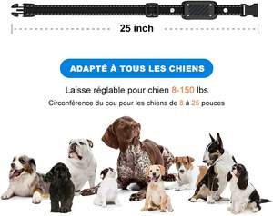 IPetDog Télécommande d'entraînement aux chocs électriques bon marché Colliers d'entraînement pour chiens de compagnie Dispositif anti-aboiement vibrant rechargeable pour chiens - Product Image 3