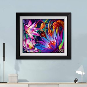Kits <span class=keywords><strong>de</strong></span> pintura <span class=keywords><strong>de</strong></span> diamantes 5D modernos, taladros AB redondos completos, tela artística <span class=keywords><strong>de</strong></span> <span class=keywords><strong>punto</strong></span> <span class=keywords><strong>de</strong></span> <span class=keywords><strong>cruz</strong></span> DIY, pegatina <span class=keywords><strong>de</strong></span> pared <span class=keywords><strong>de</strong></span> diseño impreso <span class=keywords><strong>de</strong></span> <span class=keywords><strong>flores</strong></span> - Product Image 2
