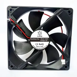 Yüksek hızlı fan 12v 120mm 120X120X25MM mini havalandırma dc fırçasız eksenel soğutma fanı