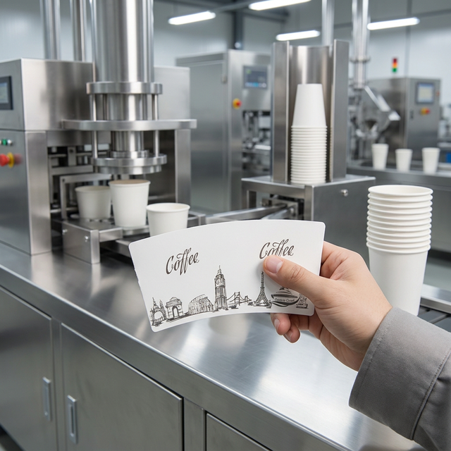High Quality Good Price Disposable Single Wall Coated Single Side Paper Cup Fan for Coffee Tea Beverage Use Food Safe