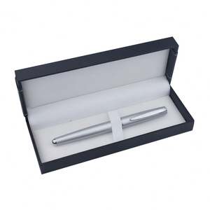 Stylo Roller Professionnel en Métal Argenté Entièrement en Aluminium avec Logo Personnalisé pour Cadeau d'Affaires ou de Bureau - Product Image 1