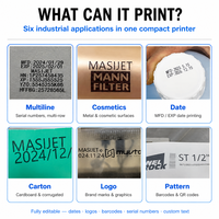 Codeur en ligne MASIJET LD100 TIJ, hauteur maximale 76 mm, pour données variables, date, lot, numéro de série pour câbles, fils et produits électroniques