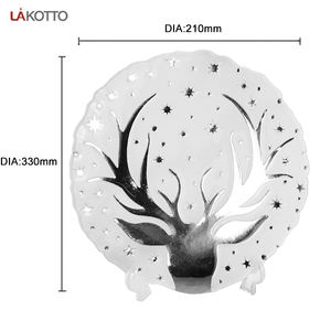 Vente en gros, plaque de verre design cerf de Noël en métal moderne pour décoration intérieure - Product Image 4