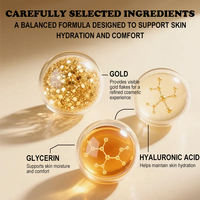 Sérum visage BEIKE OEM 24K or, acide hyaluronique, niacinamide, hydratation intense, anti-âge, éclaircissant, essence pour le visage contre les taches brunes
