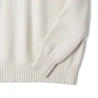Men's Plain Turtleneck Sweater, White Pullover, 100% Wool