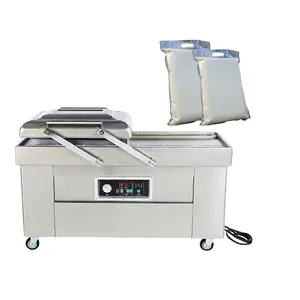 Automatic Double Chamber Vacuum Sealing Machine Commercial Cooked Food Seafood Vacuum Packing Machine Equipment