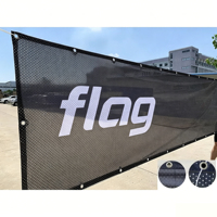 Bandera Plegable Personalizada con Impresión Digital a Todo Color en Tela Negra para Regalos de Ferias Comerciales