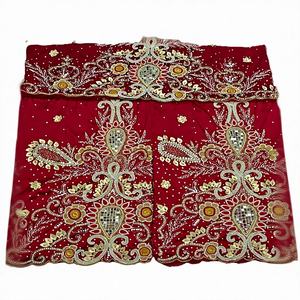 Nueva Tela George India Nigeriana de Moda, Ecológica, Bordada con Cuentas, de Poliéster de Alta Calidad, Elegante, Holgada, con Mangas Raglán - Product Image 1