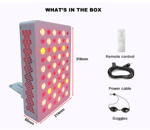 Sunglor 5波長最新液晶タッチ300Wデスクトップ赤外線ランプフルボディLED PDTマシン赤色光治療パネル - Product Image 6