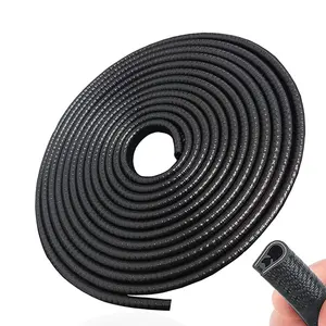 Auto Door Window Edge Trim Strip Push On PVC Edge Trim U Shape Plastic Edge Protector For Cars Boats Machinery