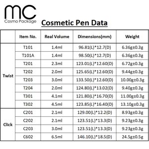 T301+B25 4ml Brillo Labial, Esencia Labial, Gel, Aceite, Crema, Lápiz, Envase Vacío Giratorio con Punta de Silicona - Product Image 6