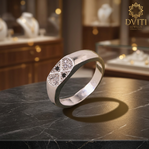 Bague unisexe tendance en argent fin, style alliance éternelle, pour le quotidien et idée cadeau – Inde - Product Image 4