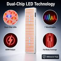 Panneau de luminothérapie LED pour la récupération corporelle complète, bleu/rouge/infrarouge 1060nm 480nm, contrôle de la longueur d'onde, soulagement de la douleur médicale