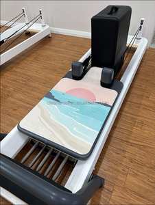 Tapete de <span class=keywords><strong>Pilates</strong></span> Reformer de Goma, <span class=keywords><strong>Antideslizante</strong></span>, Portátil, Plegable, con Diseño de Gamuza Estampada, para <span class=keywords><strong>Pilates</strong></span> Reformer - Product Image 1