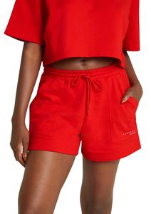 Short parfait de couleur noire 350gsm 100% coton Short en éponge française brodé en gros Short en coton pour femme avec logo personnalisé - Product Image 6