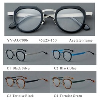 Lunettes en Acétate Combinées Vente en Gros Montures Optiques Rétro Vintage pour Femmes et Hommes
