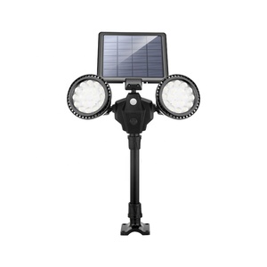 Lampes solaires de jardin paysager pour la maison, projecteur LED à piquet extérieur, étanche IP65, double température de couleur, détecteur de mouvement - Product Image 3