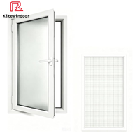 Ventanas de Aluminio de Doble Panel con Diseño Moderno, Ventana Abatible de Aluminio y Vidrio con Diseño Moderno Personalizado