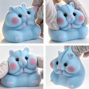 ของเล่นแฮมสเตอร์บีบได้ทำมือ Taba Squishy - ของขวัญบรรเทาความเครียดสุดน่ารัก สมจริง ช่วยผ่อนคลายประสาทสัมผัส - Product Image 4