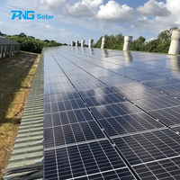 PNG solar EU gudang 560W 570W 580W TOPCon Panel surya kit lengkap PV sistem surya setengah potongan sel kaca tunggal tipe N