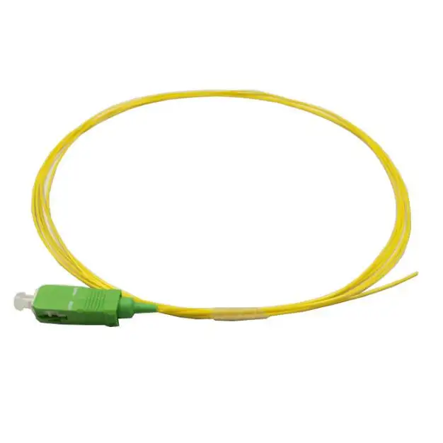 Kabel Serat Optik Simplex FTTH 1 Kabel Inti dengan Konektor Kabel Patch Sc Apc Pigtail