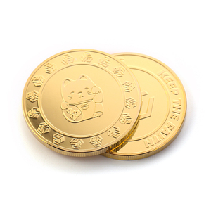 Logotipo personalizado oro brillante desafío gato monedas para <span class=keywords><strong>comprar</strong></span> - Product Image 5
