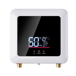 Calentador de Agua Instantáneo D0100HA6C5A de 5500W, sin Tanque, Montado en la Pared, con Pantalla LED Digital, Control Táctil, Carcasa de Plástico, en Inglés - Product Image 1