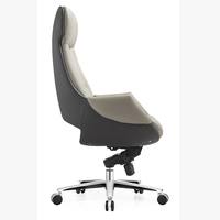 Chaise de bureau ergonomique pivotante en cuir PU pour la maison, vente en gros, pieds en acier inoxydable, chaise de jeu inclinable confortable avec repose-pieds