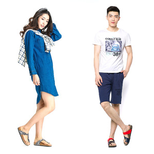 Nouveau Style dames été <span class=keywords><strong>Bio</strong></span> chaussures liège pied-lit confort pour pantoufles imprimé fleur motif anti-dérapant décontracté en gros - Product Image 6