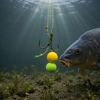Hameçons de pêche à la carpe Hirisi en acier haute teneur en carbone, revêtement PTFE, tranchants, barbelés, avec œillet 8015