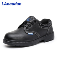 Zapatos de Seguridad LAnoudun de Corte Bajo con Aislamiento de 10KV, Suela de Goma, Cuero Dividido y Microfibra, Zapatos de Trabajo para Hombre, Todas las Temporadas, Nuevo Modelo Clásico