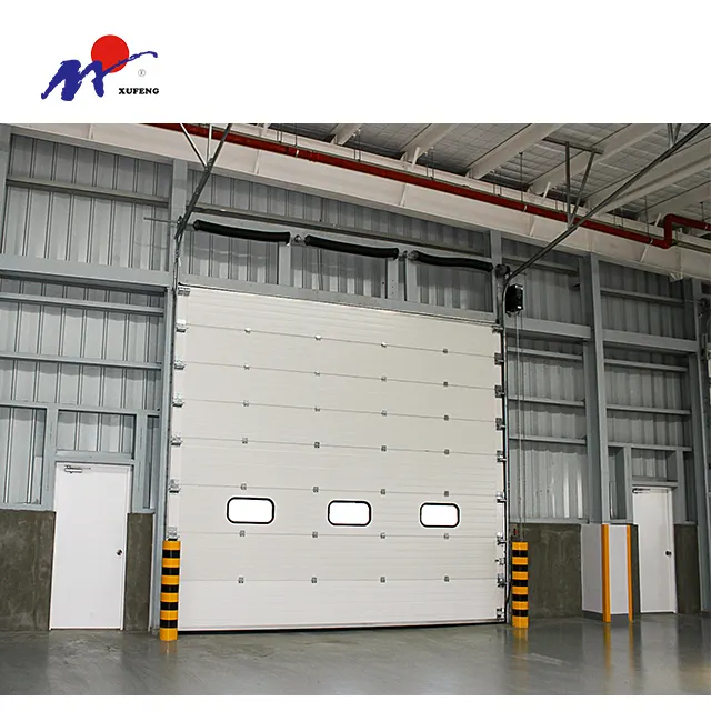 Industrial Outdoor Sliding Door, Overhead, Automatic Sectional, Double Door, Wholesale